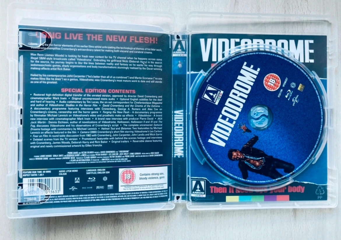 Blu-ray Videodrome de David Cronenberg edición Arrow. – photo 2